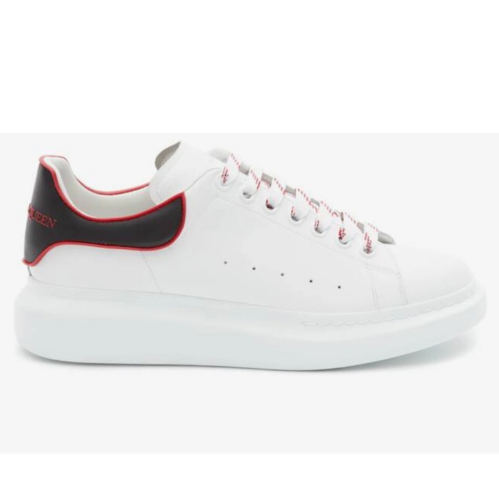Alexander Mcqueen Oversized White Black Red Outline